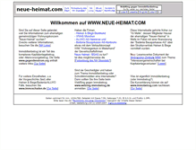 Tablet Screenshot of neue-heimat.com